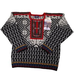 Vintage NWT Skjaeveland Norwegian Traditional Wool Sweater